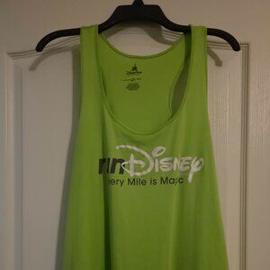 Womens RunDisney Green/Lime Tank top size XXL